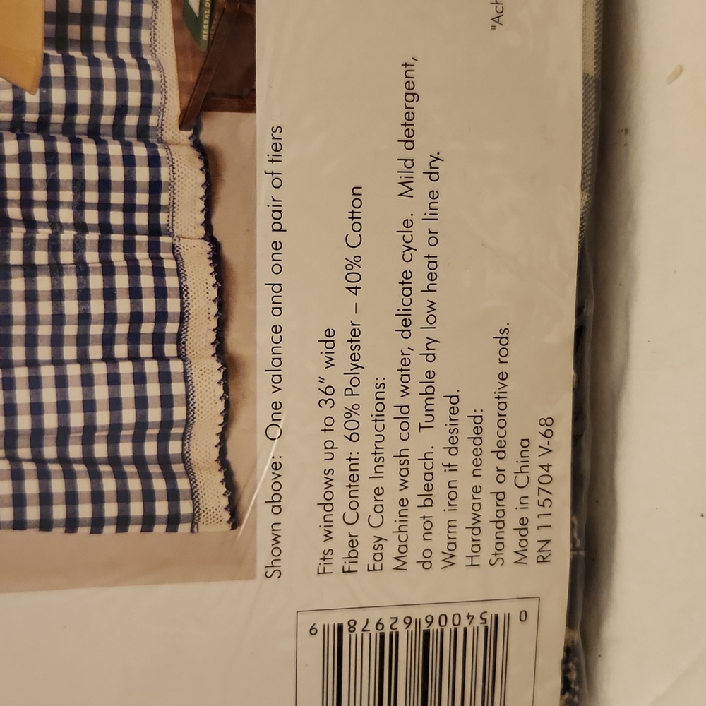 Buffalo Check Curtain Set - Picture 4 of 7